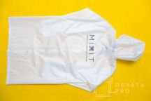 Белые дождевики с логотипом «MIXIT»